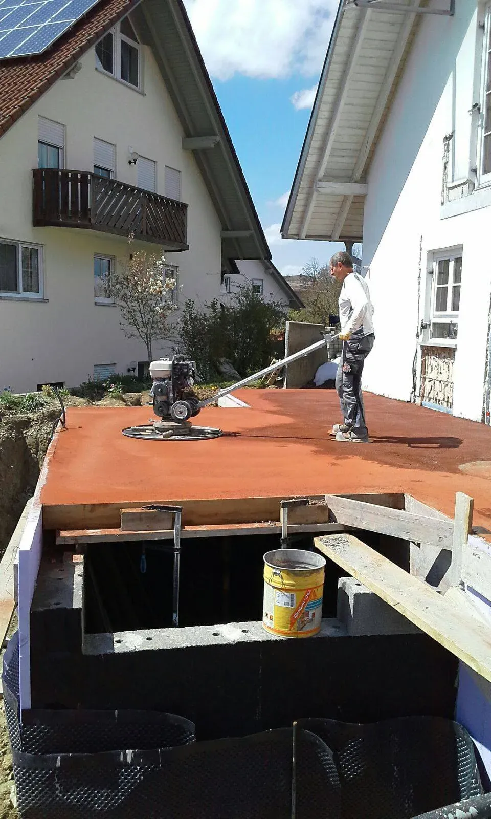 Aufbau_eines_Wohnbetons_Anbau_eigenes_Haus_in_Hauerz_14