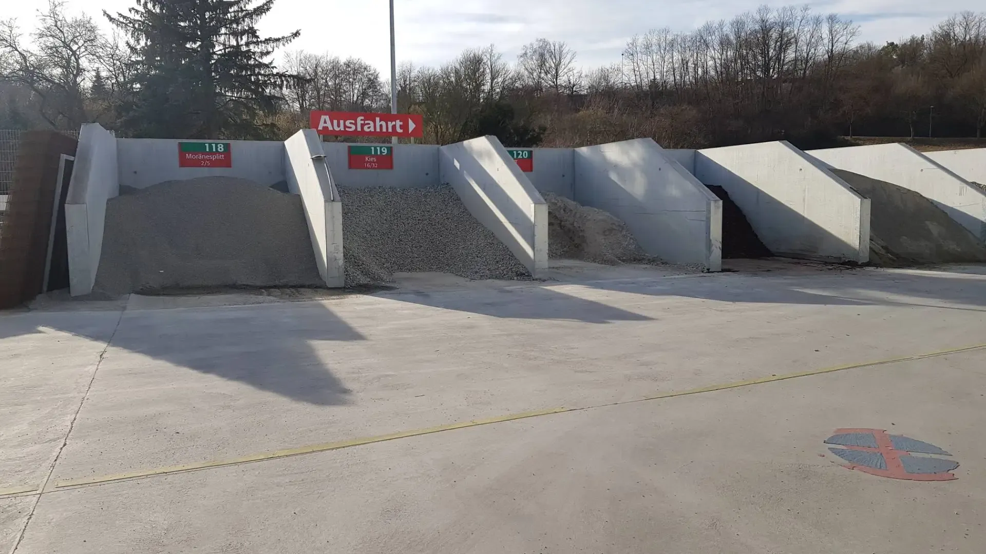 Schutgutlagerbuchten